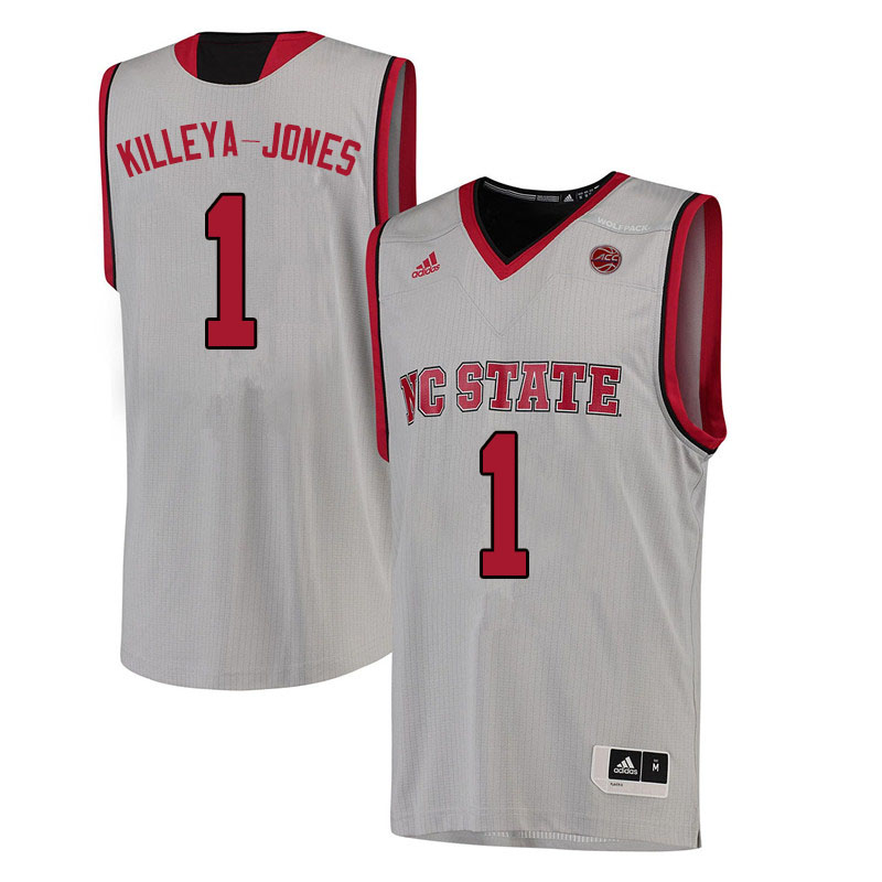 Men #1 Sacha Killeya-Jones NC State Wolfpack College Basketball Jerseys Sale-White